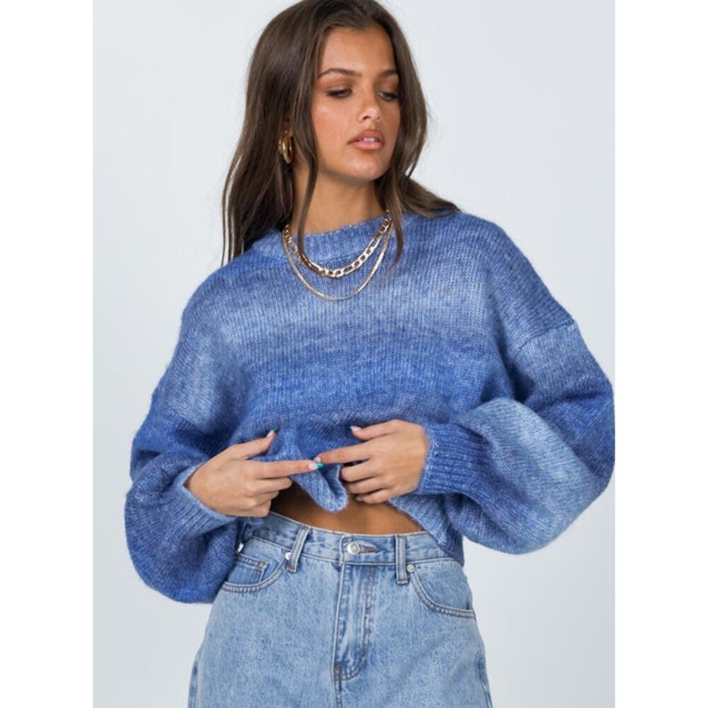 Princess Polly Adina Ombre Drop Shoulder Sweater Size S/M